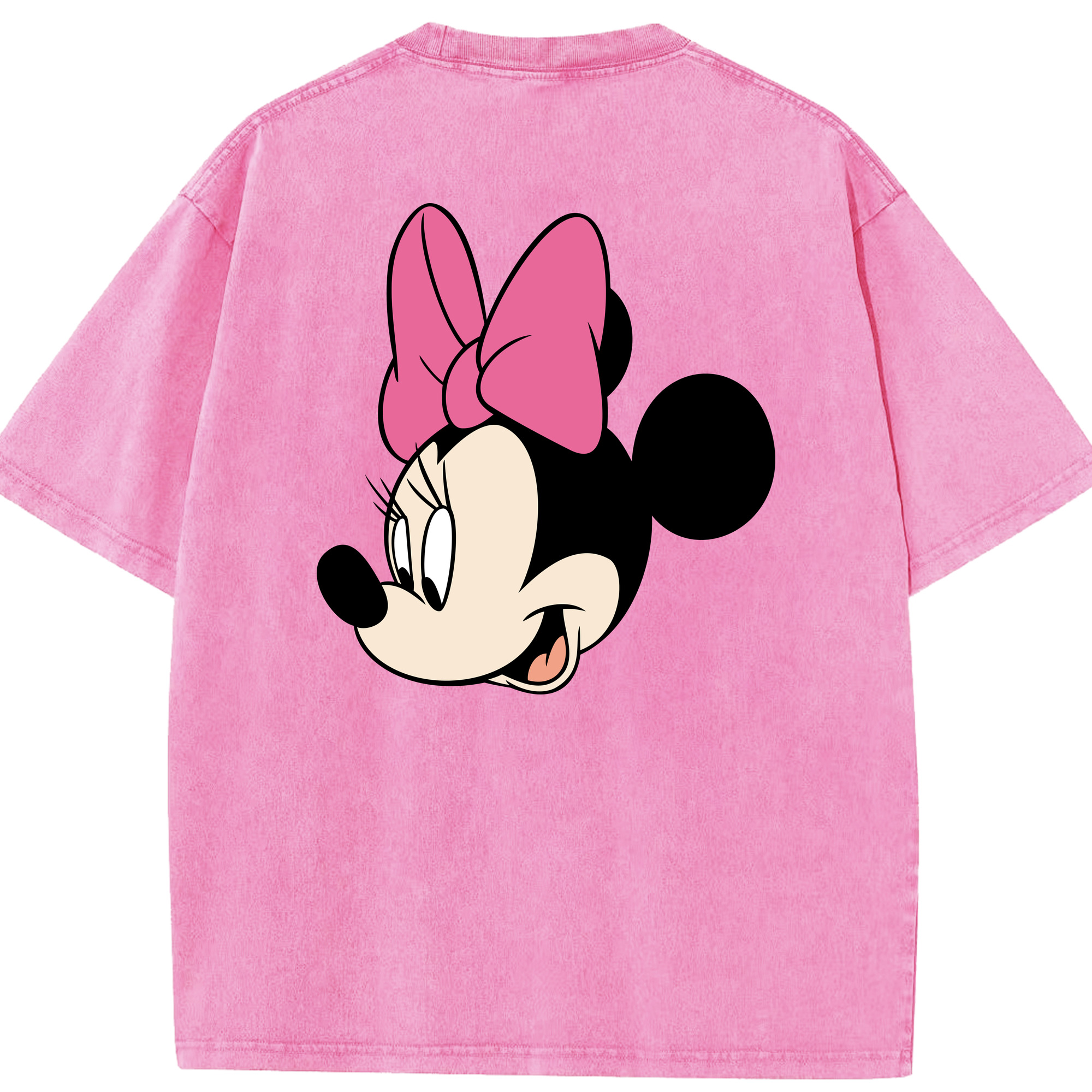 （画像用） ミッキーマウス Mickey Mouse 綿100% ヴィンテージ風 半袖Tシャツ（背面プリント）